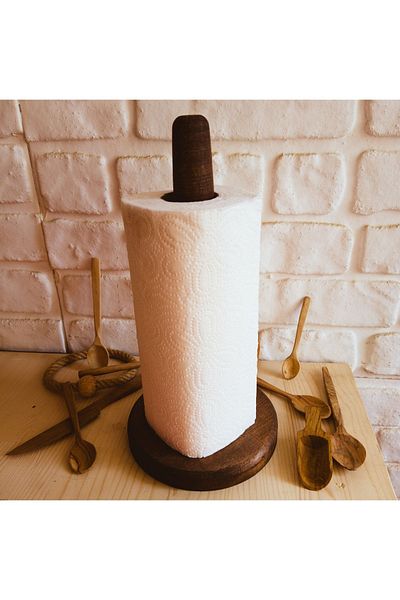 elizi ahşap Wooden Luxury Paper Towel Holder