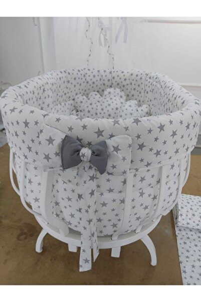 babyen1 Sepet Beşik Için Yan Koruma (BEŞİK DAHİL DEĞİLDİR) Çarşaf Yastık Ilav...