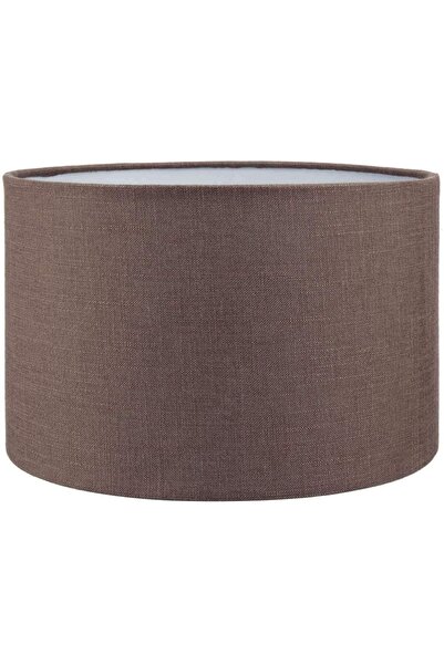MODA35 Silindir Lambader Başlığı Kahverengi Çap 30 cm AB849