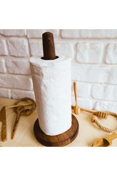 elizi ahşap Wooden Luxury Paper Towel Holder