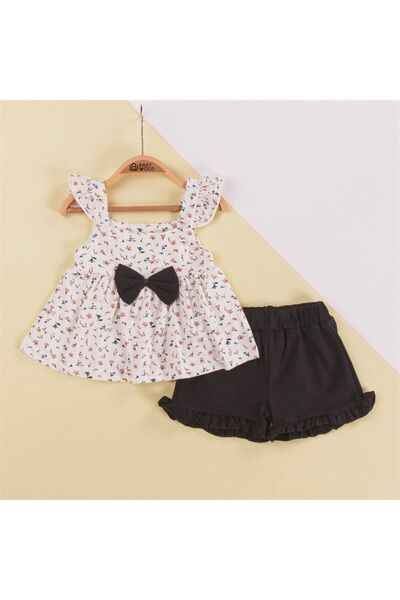 Babywood 6-18 Ay Çiçekli Şort Takım