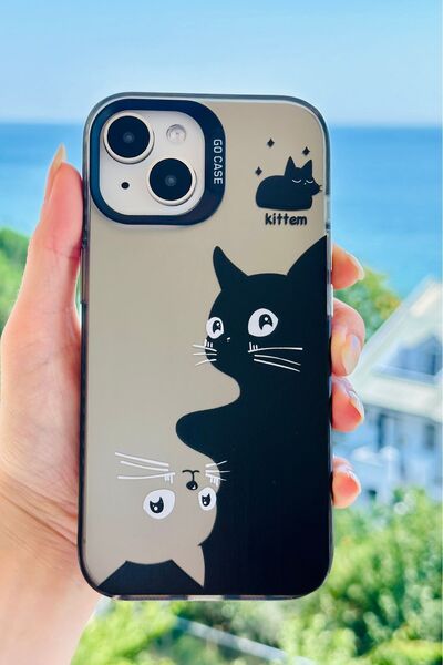 Go Aksesuar حافظة من السيليكون المعدني الكهربائي المتوافق مع هاتف Iphone 14 Plus و15 Plus ولا تترك بصمات الأصابع