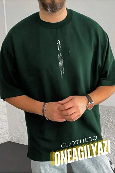 oneagılyazı Μπλουζάκι με στάμπα με κάθετο κείμενο