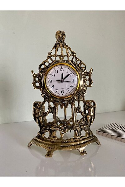 hediye PİRİNÇ ŞÖMİNE SAATİ DEKOR DEKORASYON VE HEDİYELİK EŞYA