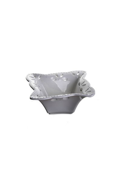 ultraform Porcelain Perforated Star Bowl 9 Cm