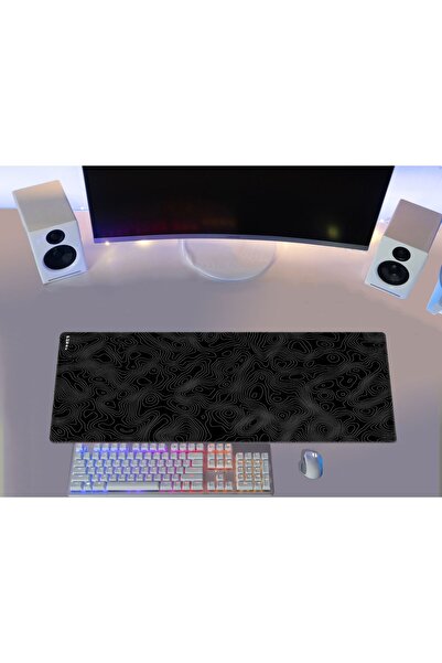 PORGE Gaming Mouse Pad 70x30 Siyah Mouse Pad XL Oyuncu Mousepad