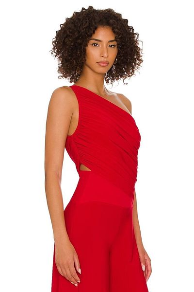 PERLAVİSTA Women's Gathered Double Layer Silk Jersey Crop Top