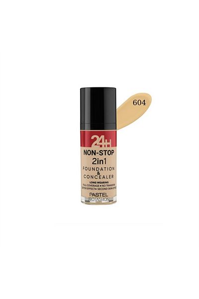 Pastel 24h 2in 1 Foundation And Concealer 604