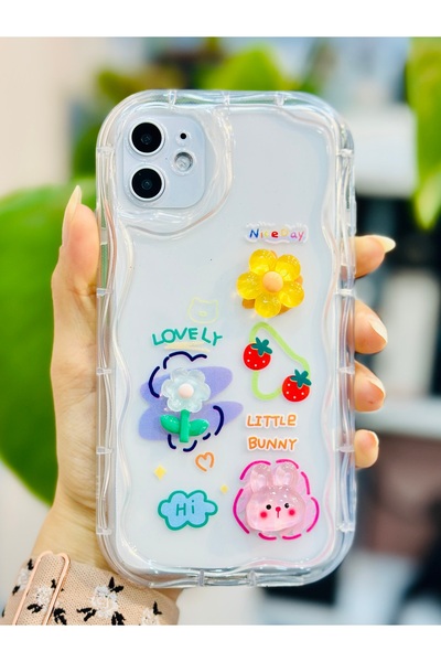 Go Aksesuar حافظة من السيليكون الناعم بتصميم لعبة ثلاثية الأبعاد متوافقة مع هاتف iPhone 11
