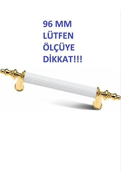 Genel Markalar KULP 96MM ALTIN BEYAZ KULP DOLAP KULP MOBİLYA KULP METAL KULP