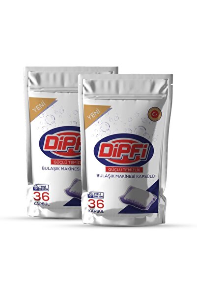 DİPFİ 2 Paket Ekonomik Hepsi Bir Arada Bulaşık Makinası Kapsül Tablet !!!yerl...