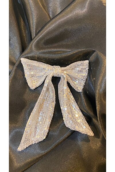 MOIS ACS Beyaz Pul Pul Payet Fiyonk Model Otomatik Klipsli Kadın Saç Toka Tas...