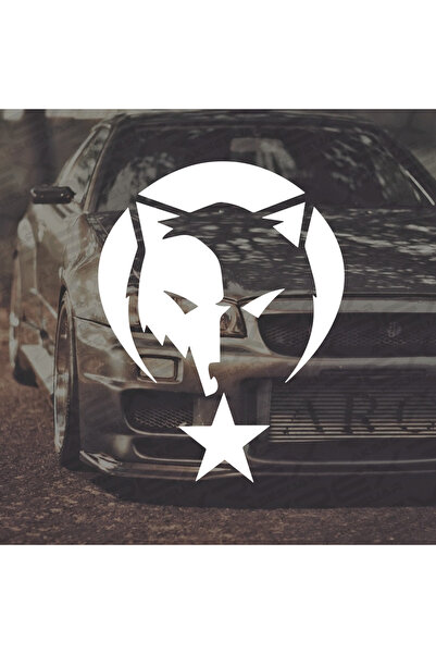 Rex Aksesuar Ayyıldız Kurt Oto Sticker Araba Sticker Oto Cam Yazı Araba Cam Y...