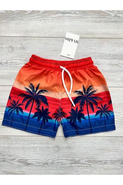 mikam Stylish Designed Pool and Sea Shorts with Waterproof Parachute Fabric for Boys
