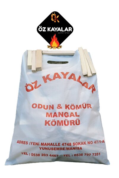 ÖZ KAYALAR MANGAL KÖMÜRÜ Tutuşturmalık Çam Odunu 10 Kg