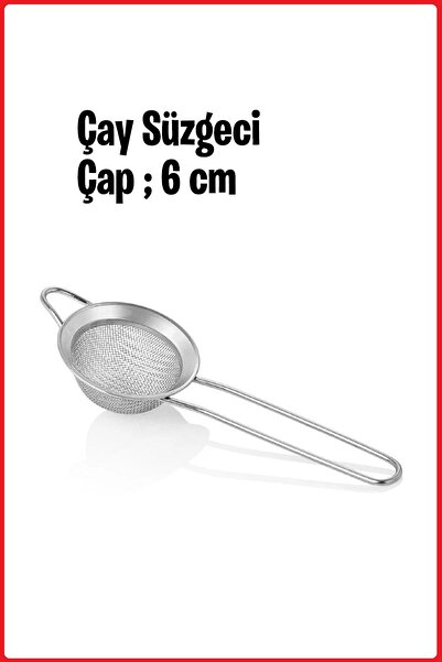 EZMK EV GEREÇLERİ Paslanmaz Çelik Çay Süzgeci, 6 cm,