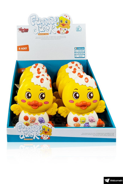 welcomein Oyuncak Işıklı ve Müzikli 3 Modlu 4 Farklı Hayvan Sesi ve Melodi Çalan Eğitici Tırtıl Ördek Piyanosu