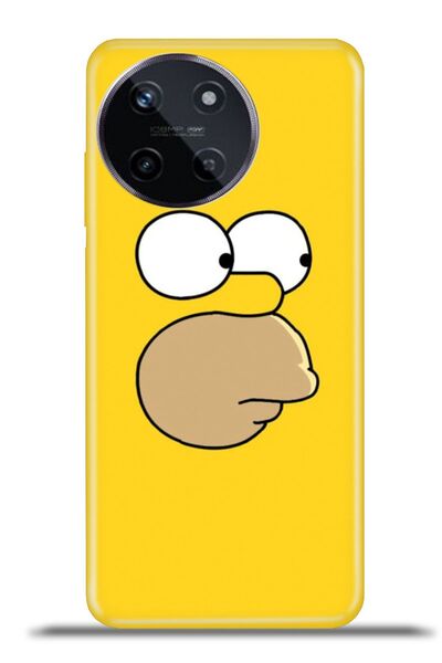 realme 11 4G Esnek Silikon Kamera Koruma 4k Desenli Özel Tasarım - Simpson