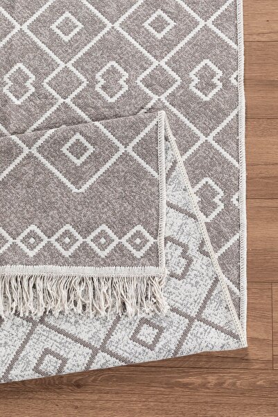 Valery Home Arya Vl Double Sided, Foldable, Washable, High Quality Cotton Living Room, Living Room, Balcony Rug