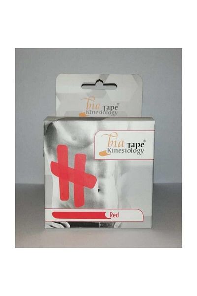 BiaTape Tape Kinesio Kinesiology 5cmx5m Red Pain Sports Tape