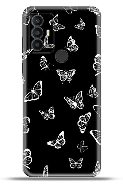 TCL 30 Se Kapak Hd Renkli Dizayn Silikon Kılıf - Butterfly