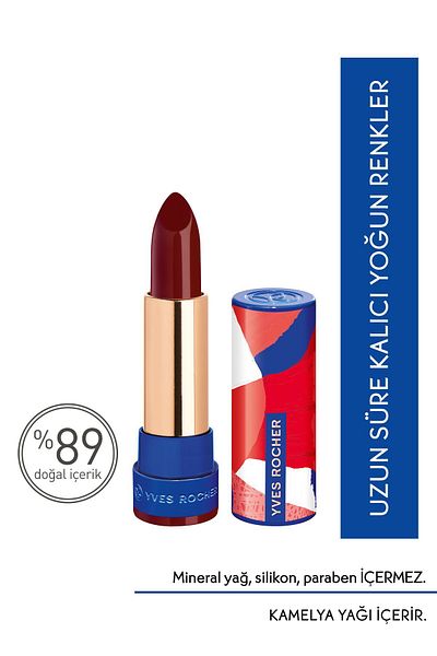 Yves Rocher Ultra Moisturizing Intense Colored Satin Lipstick-21Dark Blackberry-3.8g-82275