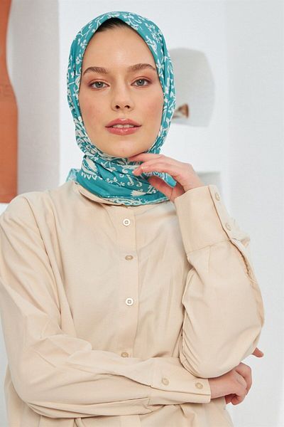 İpekhan Βαμβακερό Φουλάρι - Αυθεντικό Floral - Ihe003-10