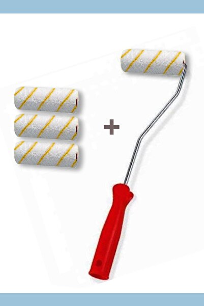 Defne Boya Parmak Rulo 10cm Saten Yedek Yedek Uc 3 Adet