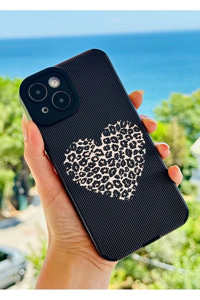 Go Aksesuar حافظة سيليكون مرنة بتصميم مطلي متوافق مع هاتف Iphone 13 -14