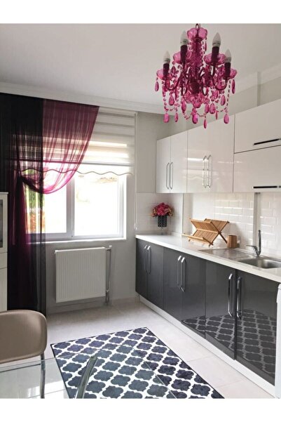 Bun Design Fuşya Taşlı Akrilik Küçük Avize