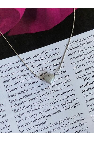 Fiamoss Kadın Sedefli Minimal Kalp Kolye