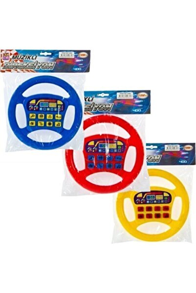 Genel Markalar Türkçe Pilli Direksiyon Simidi Oyuncak Araba Seti - Poşetli, Eğlenceli Tasarım