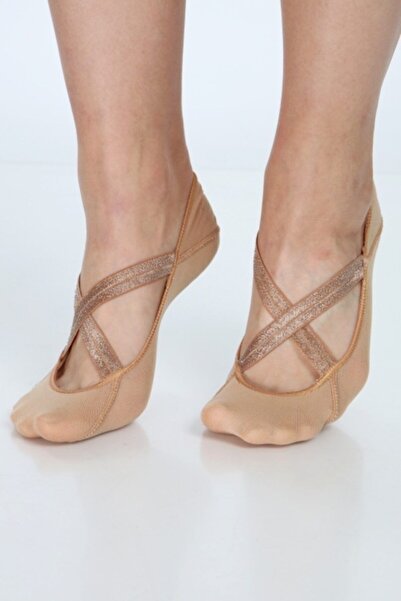 GMS Krem Dore Yoga Pilates Çorabı 2'li Paket