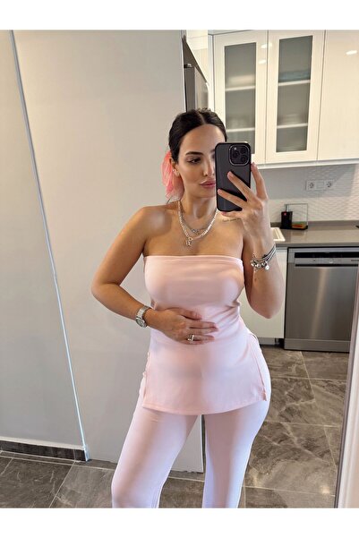 gkonlinestore Lila straplez alt üst takım