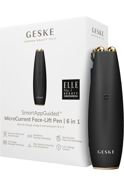 Geske MicroCurrent Face-Lift Pen | 6-in-1 Anti-Aging Device lface lift l - Grey