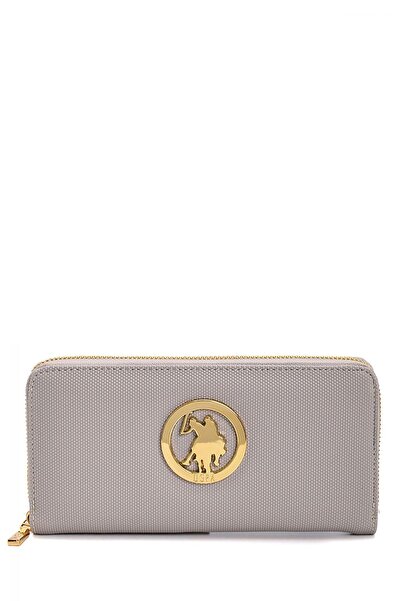 U.S. Polo Assn. A.حقيبة محفظة نسائية رمادية Usc23368