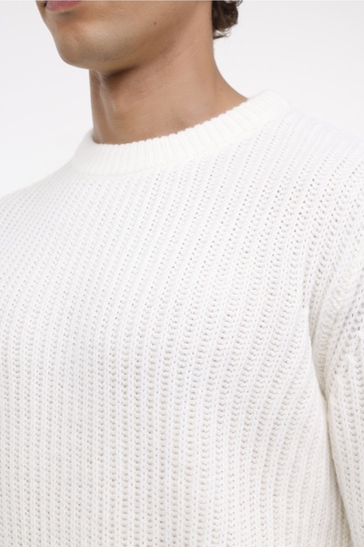 lumberjack CM96341-025453 Krem Erkek Kazak