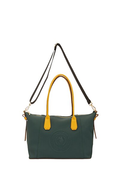 U.S. Polo Assn. حقيبة كتف نسائية بترولية Us23679