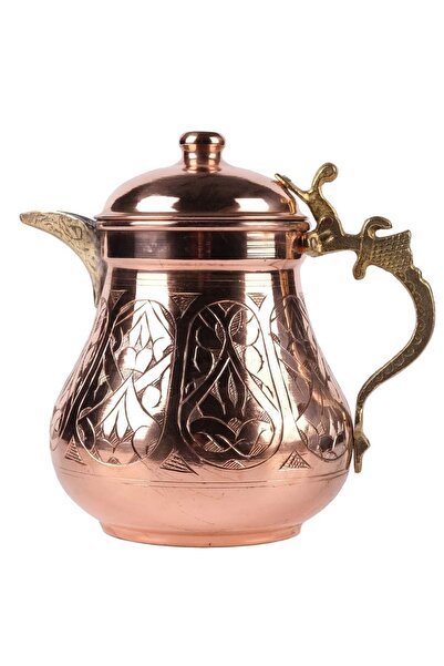 HASBEDESTEN Eskitilmiş Kalaylı Bakır Sürahi