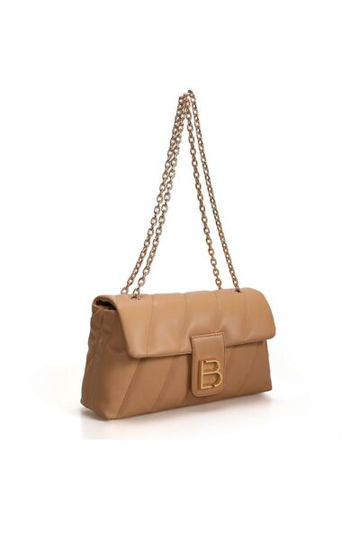 Lucky Bees Patterned Women's Hand and Shoulder Bag with Chain Strap