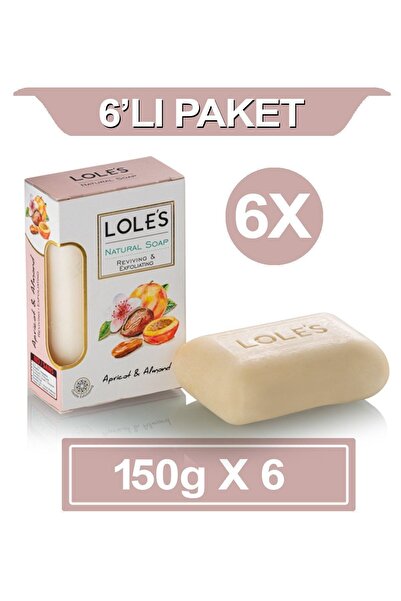 Lole's Lüks Bitkisel Kayısı & Badem Yağı Sabunu 6x150 Gr