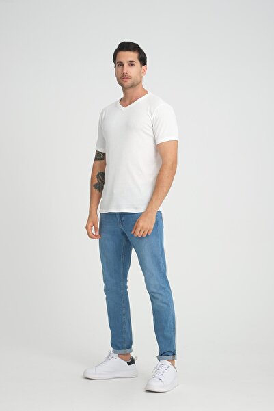 ALEXANDERGARDI Μπλουζάκι με ραβδώσεις με λαιμόκοψη - κανονική εφαρμογή (E24-74602)