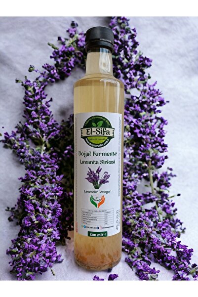 100% Doğal Fermente Lavanta Sirkesi 500ml Cam Şişe