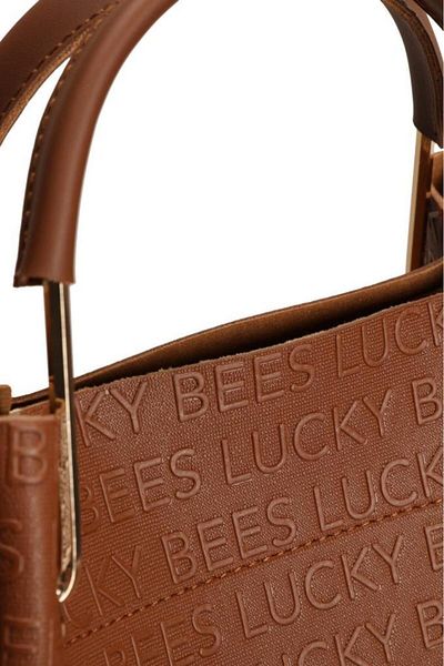 Lucky Bees Γυναικεία τσάντα χειρός και ώμου με εσωτερικό πορτοφόλι