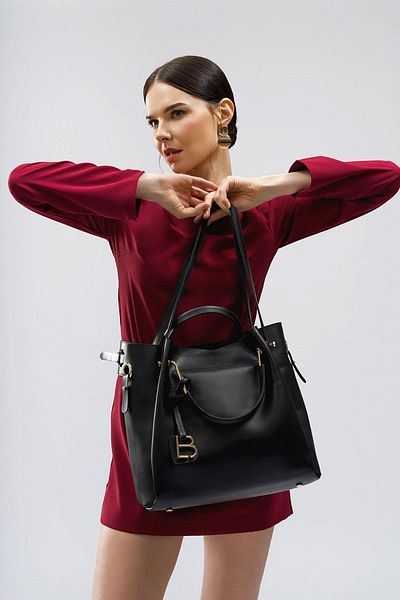 Lucky Bees Damen Hand- und Schultertasche mit Innengeldbörse