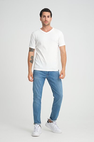 ALEXANDERGARDI Μπλουζάκι με ραβδώσεις με λαιμόκοψη - κανονική εφαρμογή (E24-74602)