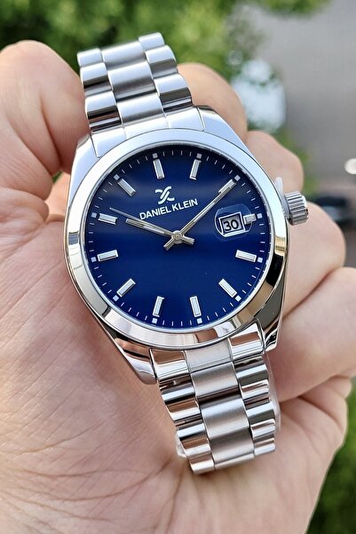 Daniel Klein Lacivert Renk Ayarlanabilir Kordonlu Takvimli Erkek Kol Saati Dk...