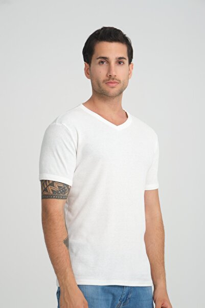 ALEXANDERGARDI Μπλουζάκι με ραβδώσεις με λαιμόκοψη - κανονική εφαρμογή (E24-74602)