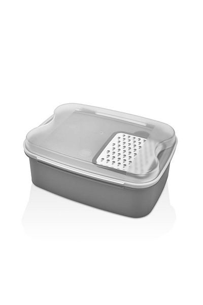 VİP AHMET Grater Storage Container 4500 ml Gray