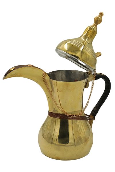 ANTEPSEPETİ Yellow Copper Mirra Coffee Pot 25 CM